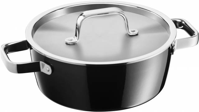 FUSIONTEC Aromatic alacsony edény Ø 22 cm fekete