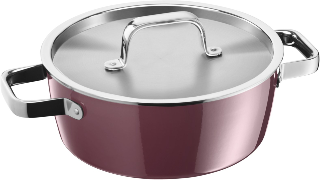 FUSIONTEC Aromatic alacsony edény Ø 22 cm rózsaszín kvarc